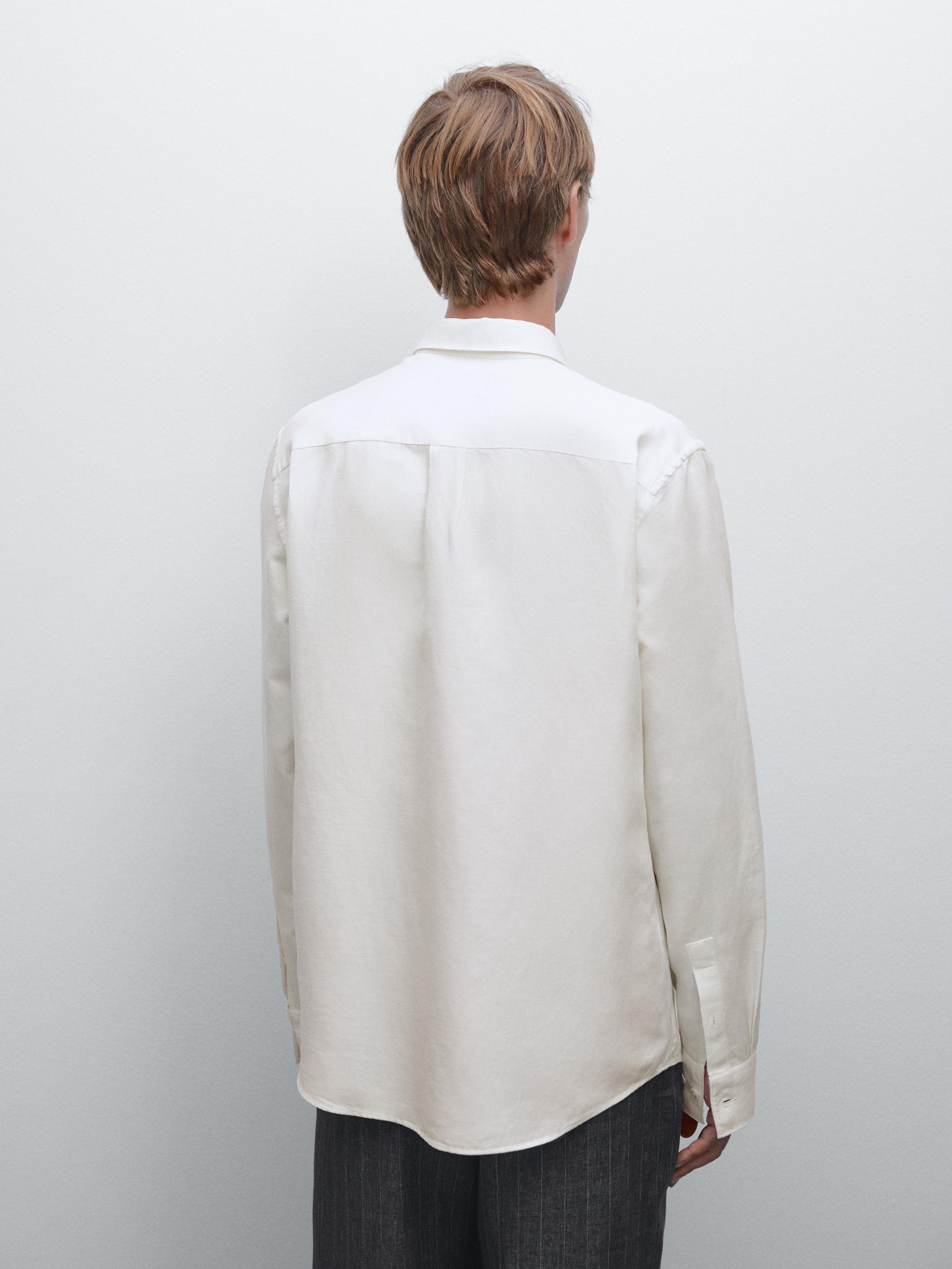 Chemise lin regular fit